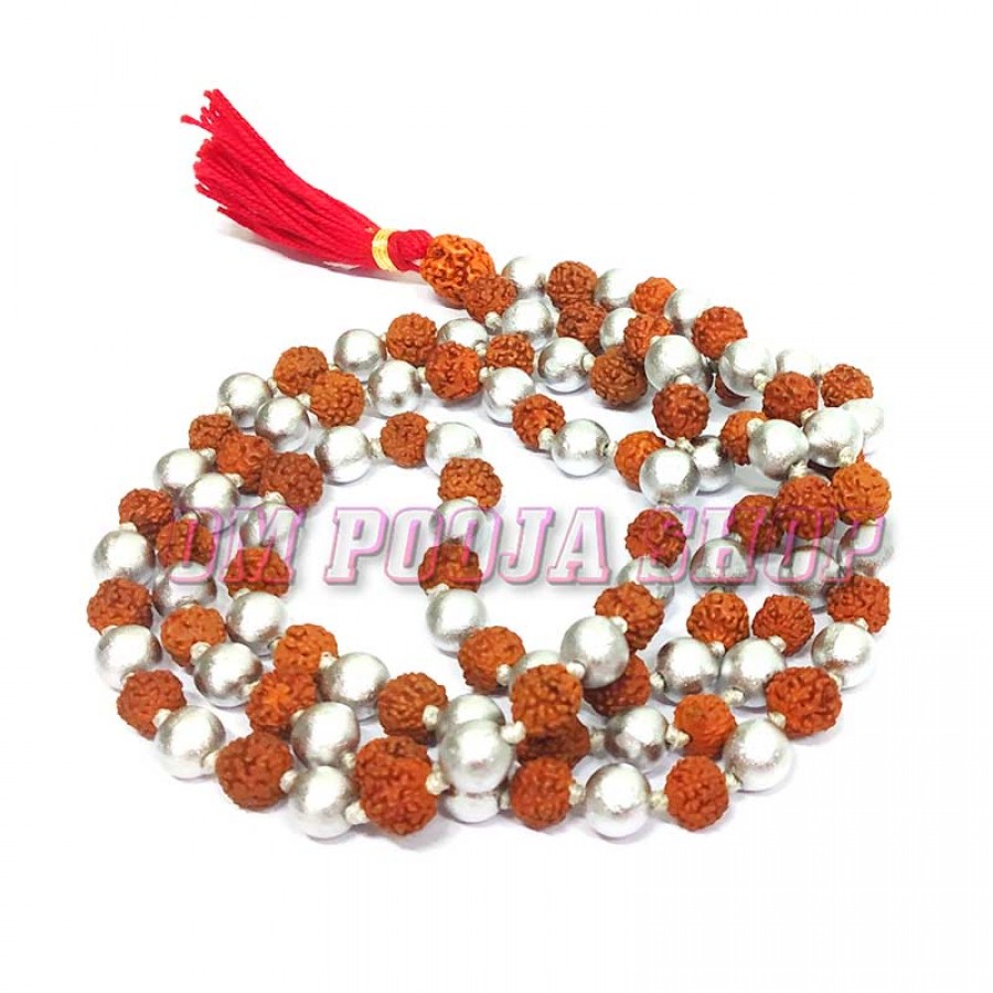 Buy Shiddh Parad Mercury Rudraksha Mala 108 Beads Online