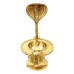 Brass Yoni Base & Nag set without Lingam - 6 Inches