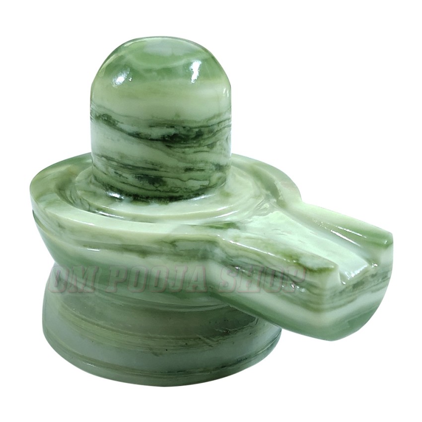 Shivlingam in Aurthantic Serpentine Gemstone - 136 Gms