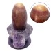 Tripund Dhari Narmada Shivling with Amethyst Ardha Gemstone