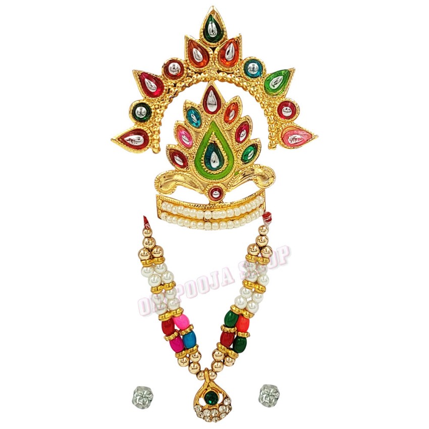 Mukut & Haar Jewellery Shringar Set for Shrinathji