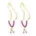 Multi Color Small Mala/Haar for God and Goddess for Murti set of 2