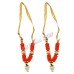 Orange Color Small Haar / Mala for Deity for Murti set of 2