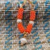 Orange Color Small Haar / Mala for Deity for Murti set of 2