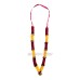 Red Orange Flowers Artificial Mala Garland - 18 inches