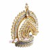 Indra Golden Mukut Crown for Deity Size- 3.5 x 3.25 inches