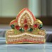 Multi Color Moti Crown for Statue - Size: 4.25 x 4.5 inches