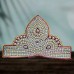 Pearl Moti Crown Hand Embroidered for Big Idol - Size: 8x12.25 inches