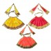 Lehenga and Dupatta of Goddess Ambe Mata set of 3 Size - 5.5 inches