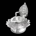 Gajalakshmi Diya on Lotus in Pure Silver