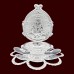 Kuber Diya Lamp in Pure Silver - Size: 2.5 inches