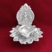 Flower Shape Lakshmi Deepam Diya in German Silver