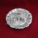 Haldi Kumkum Containers on Designer Plate in German Silver