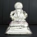 God Ganpati Pure Silver Exclusive Idol - 130 Gram (Size 2.5x3.5x4 inches)