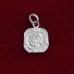 Sanatan AUM Designer Square Shape Pendant in Pure Silver & Pure Gold - Size: 16x20 mm