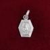 Blessing Lord Ganesh Designer Locket in Pure Silver & Pure Gold - Size: 13x20 mm