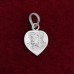 Glowing Hanuman Heart Shape Pendant in Pure Silver & Pure Gold - Size: 13x18 mm