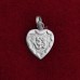 Heart Shape Om Locket in Pure Silver & Pure Gold - Size: 16x22 mm