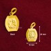 Mata Durga Fancy Pendant in Pure Silver & Pure Gold - Size: 15x20 mm