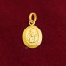 Oval Shape Saibaba Pendant in Pure Silver & Pure Gold - Size: 13x22 mm