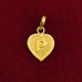 P Letter Pendant in Pure Silver & Pure Gold - Size: 15x19 mm