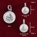 Round Shape Bhagawan Ganesha Pendant in Pure Silver & Pure Gold