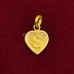 S Letter Pendant in Pure Silver & Pure Gold - Size: 15x19 mm