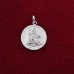 Lord Shiv Shankar Bhagwant Meditation Pendant in Pure Silver & Pure Gold - Size: 26x31 mm