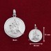 Lord Shiv Shankar Bhagwant Meditation Pendant in Pure Silver & Pure Gold - Size: 26x31 mm