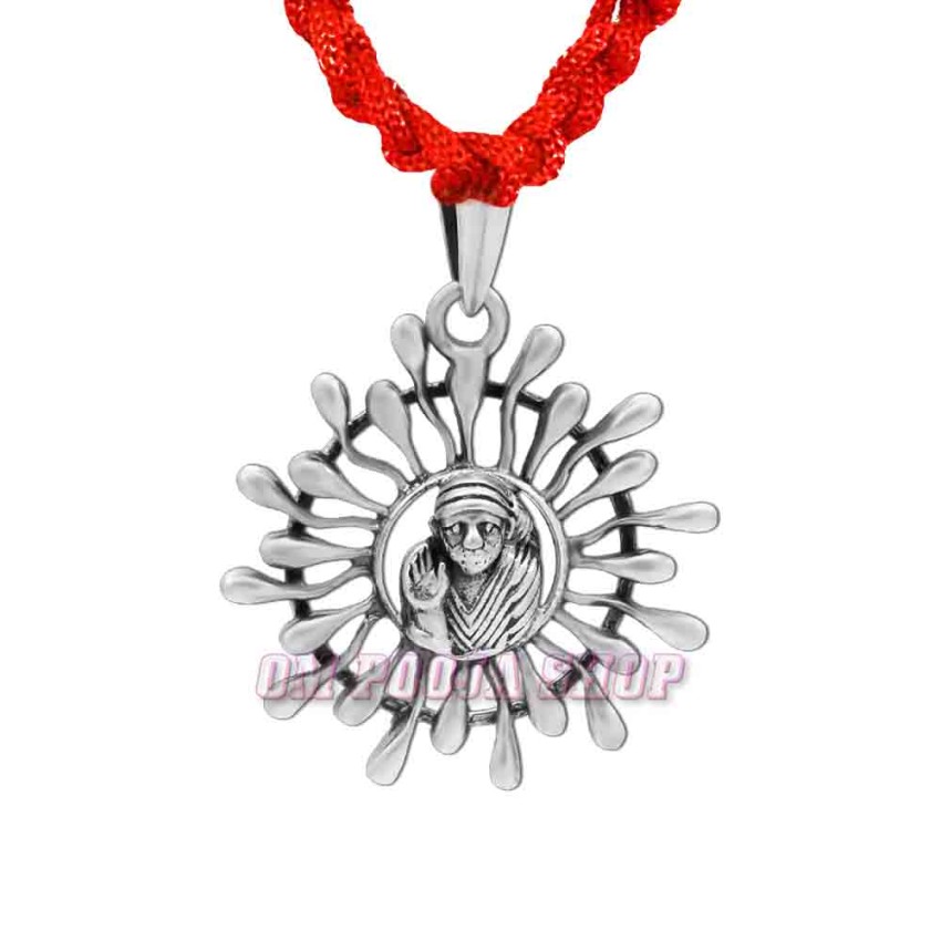 Saibaba Pendant in Pure Silver