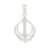 Sikh Khanda Pendant in Pure Silver