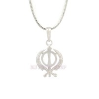 Sikh Khanda Sahib Pendant In Pure Silver Online