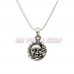 Surya Chandra Mukhi with Chain Pendant in Pure Silver