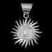 Lord Surya Laughing Pendant in 925 Pure Silver