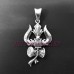 Trishul Pendant in Pure Sterling Silver - 4.4 Gms