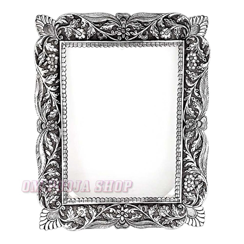 Traditional 925 Sterling Silver Mirror (Darpan)