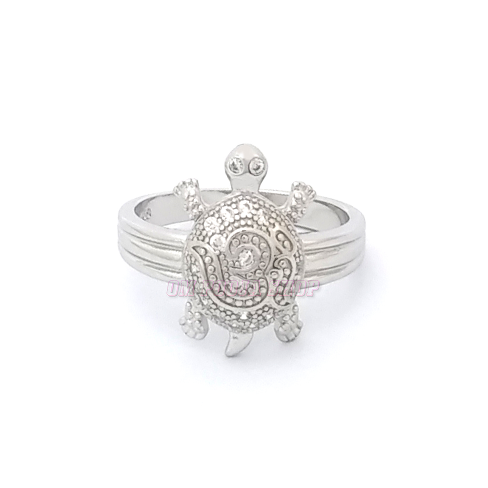 Chic Tortoise Silver Ring – PP Jewellers