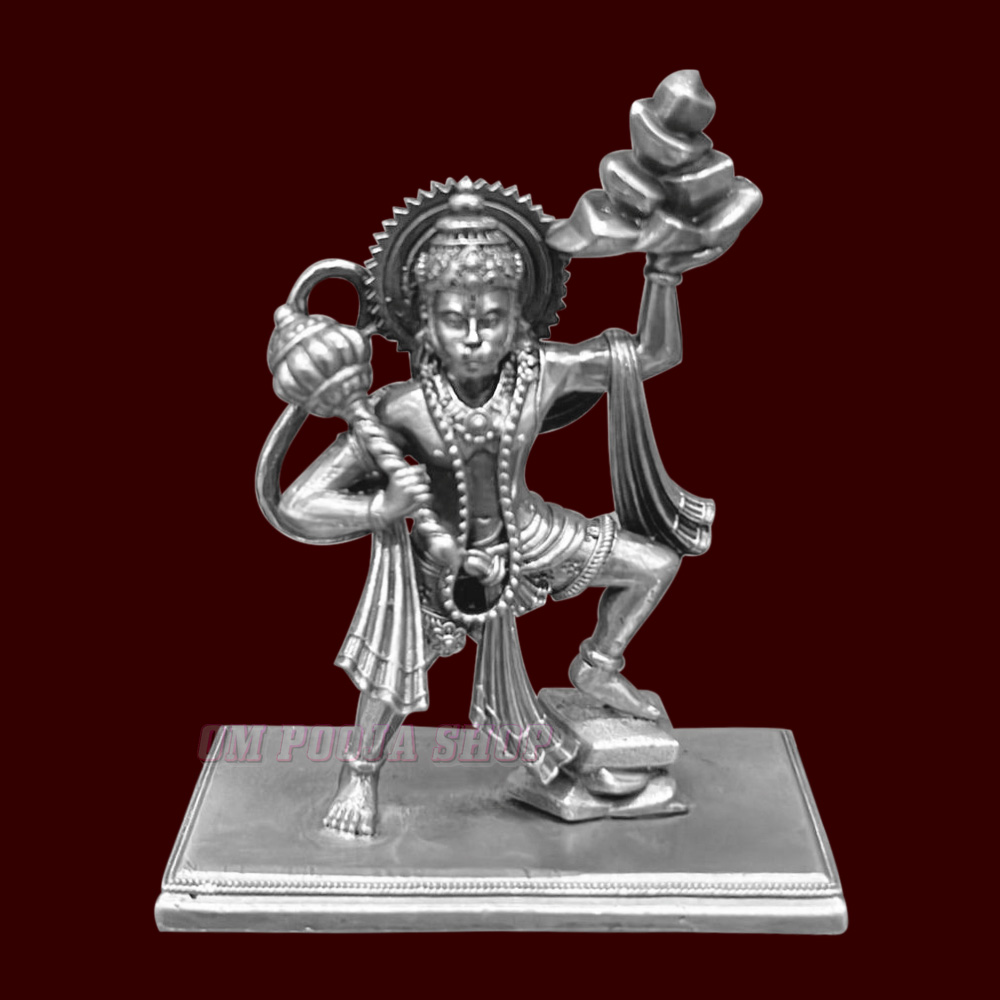 Shree Hanuman ji Carry Mountain with Standing Posture Idol in 925 ...