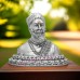 Chhatrapati Shivaji Maharaj Murti for Car Dashboard Pure 925 Solid Silver - Size: 1.3 to 6 inches