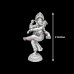 Dancing Ganesha Sterling Silver Statue - Size: 2 inches