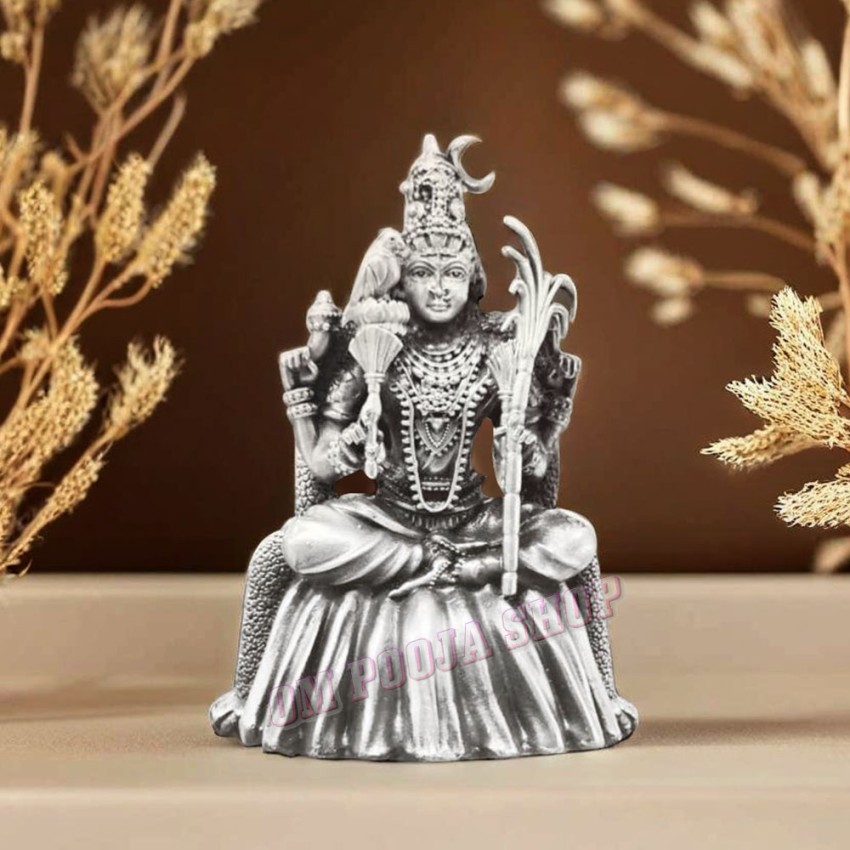 Kamakshi Maa idol Sterling Silver Idol - 2 to 3.5 Inch