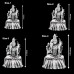 Kamakshi Maa idol Sterling Silver Idol - 2 to 3.5 Inch