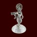 Shree Krishna Idol in Sterling Silver - Size: 4 inches