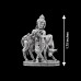 Krishna with Cow 925 Pure Silver Statue - Size: 1.75 inches