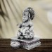 Lord Kubera Small Murti in Silver - Size: 2 to 5 Inches