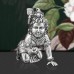 Laddu Gopal Crawling Krishna Idol in 925 Sterling Silver - Size: 2.25 x 2 x 1.5 inches