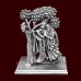 Radha Krishna with Standing Murti in 925 Silver - 2 inch