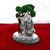 Radha Krishna with Standing Murti in 925 Silver - 2 inch