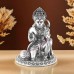 Shri Hanuman ji in Blessing Posture Statue in 925 Pure Silver - Size: 1.5 to 6 inches