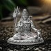 Yogeshwar Shankar ji in Blessing Posture Idol in 925 Silver - Size: 1.5 to 6.25 Inches